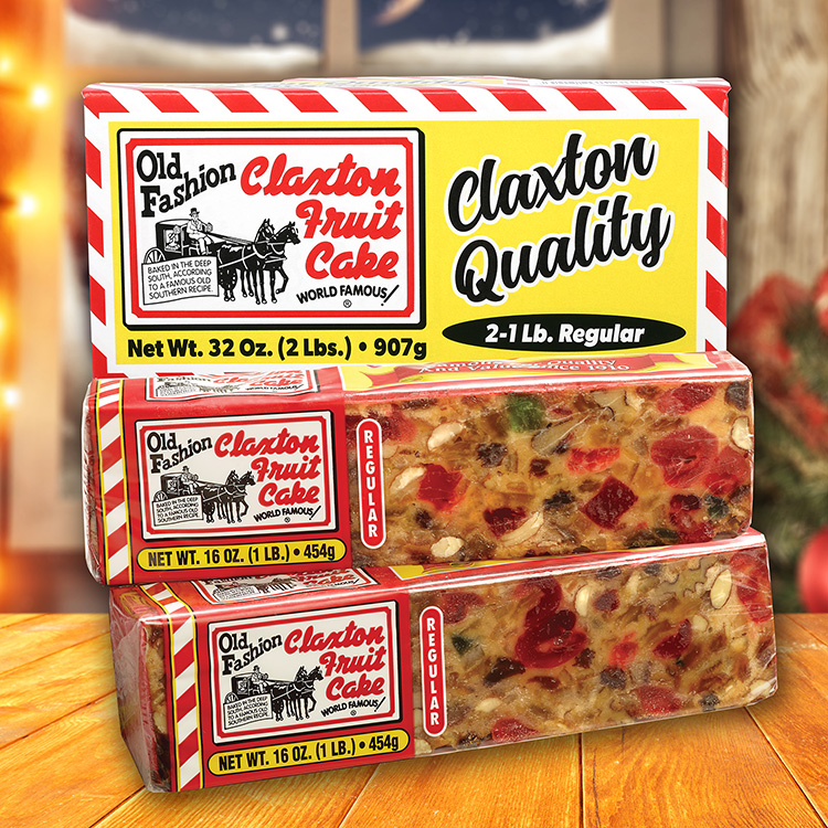 Claxton Fruit Cake - 1 Lb. Dark Recipe - Packed in New, Exclusive Claxton  Carton - Walmart.com